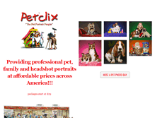 Tablet Screenshot of petclix.com